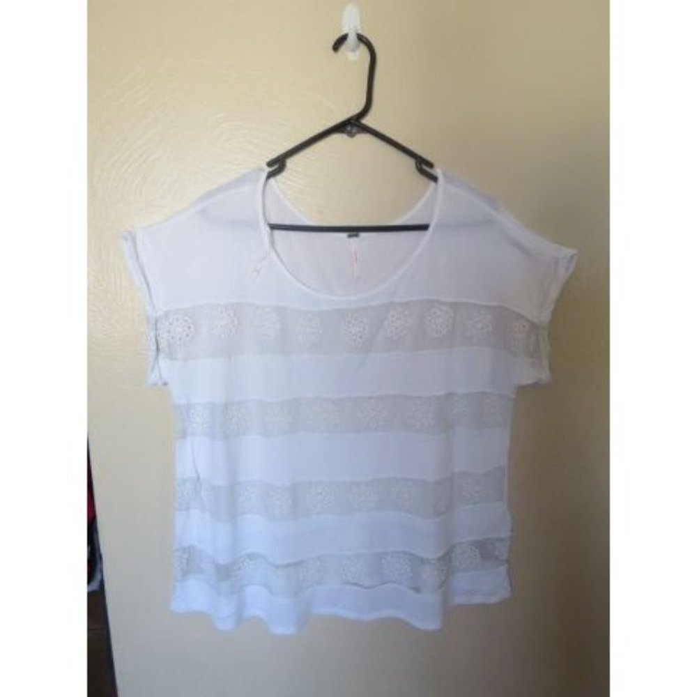 Free People Eyelet Lace Top